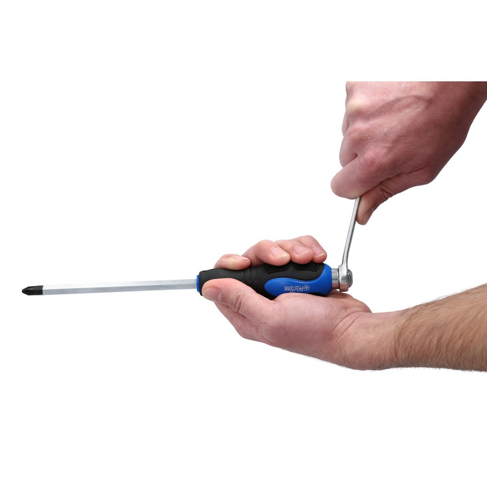 Produktabbildung Nr. 15: BRILLIANT TOOLS Schraubendreher-Satz mit Schlagkappe, 12-tlg