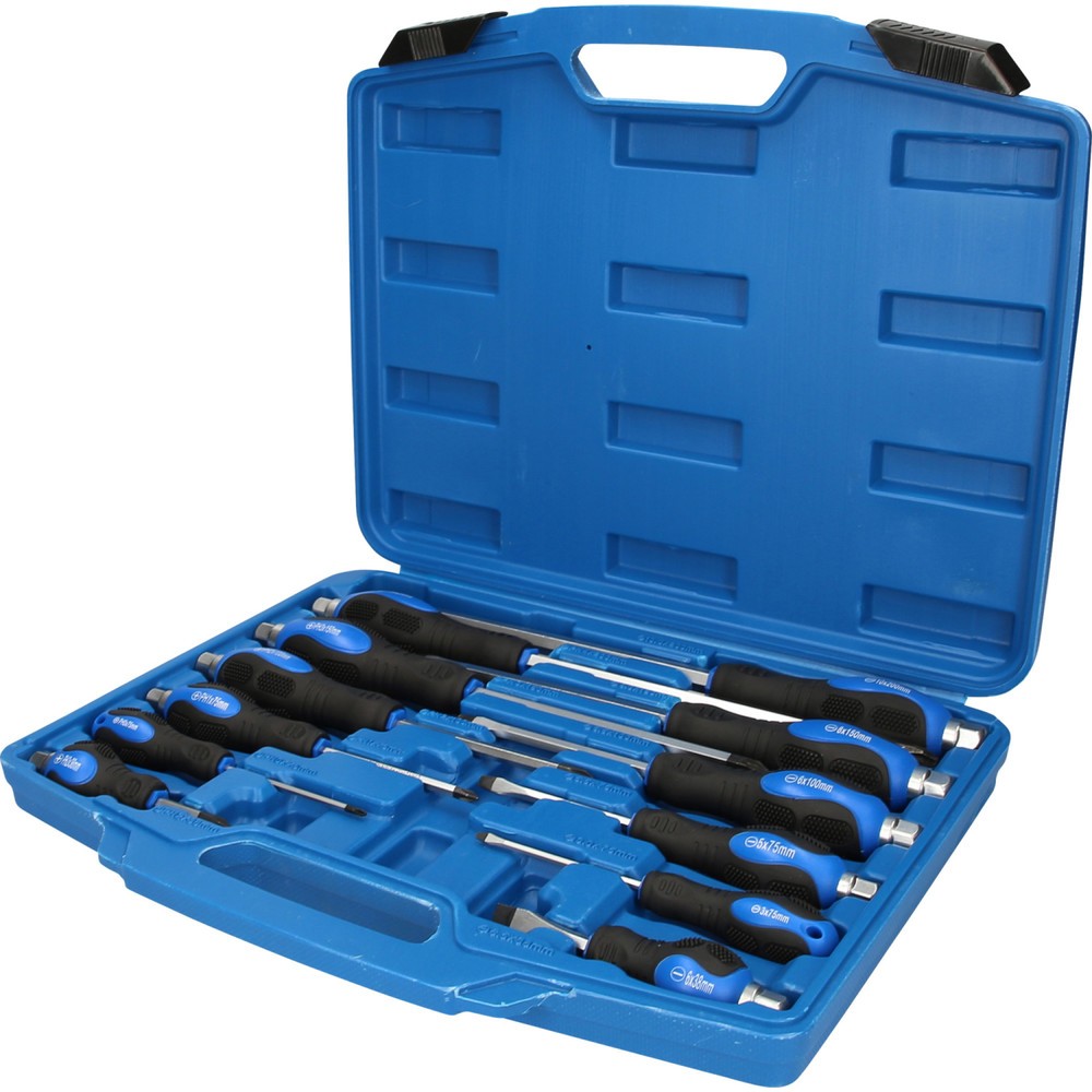 Produktabbildung: BRILLIANT TOOLS Schraubendreher-Satz mit Schlagkappe, 12-tlg