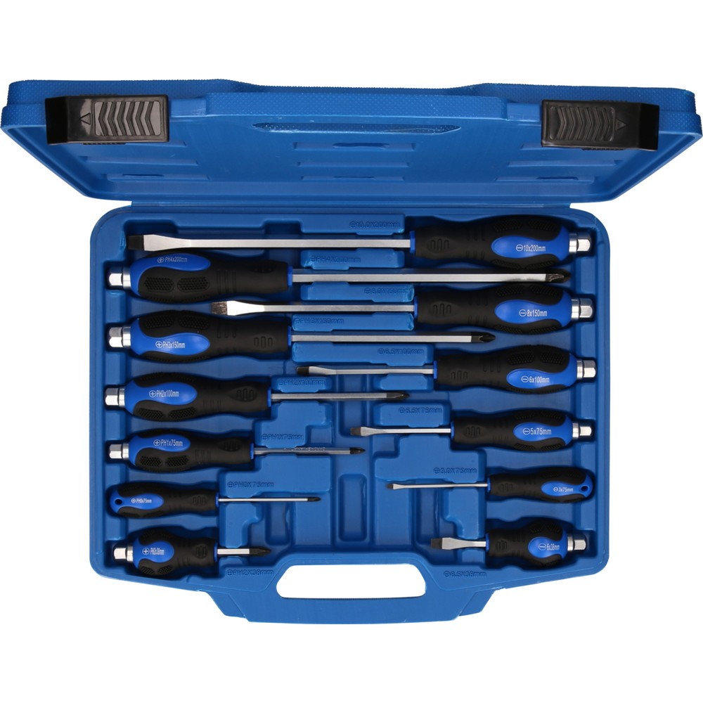 Produktabbildung Nr. 6: BRILLIANT TOOLS Schraubendreher-Satz mit Schlagkappe, 12-tlg
