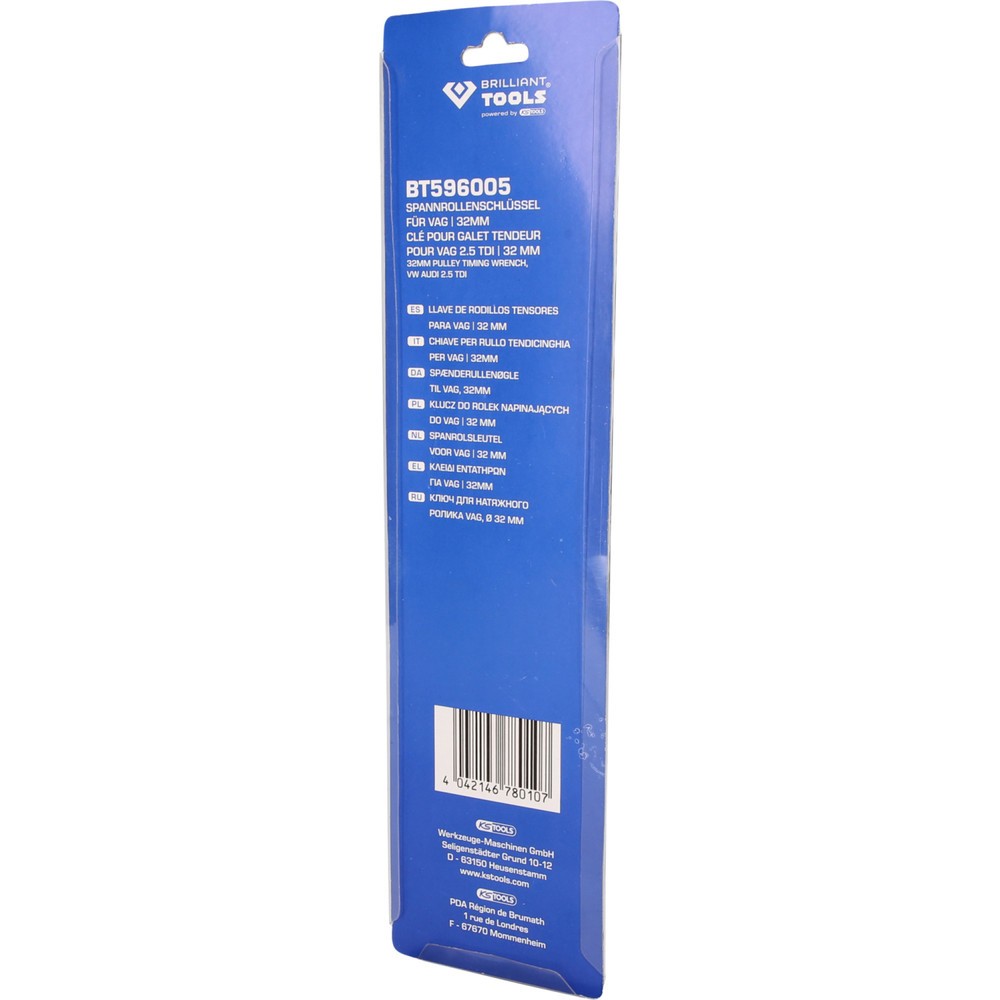 Produktabbildung Nr. 9: BRILLIANT TOOLS Spannrollenschlüssel, Zwölfkant, SW 32 mm