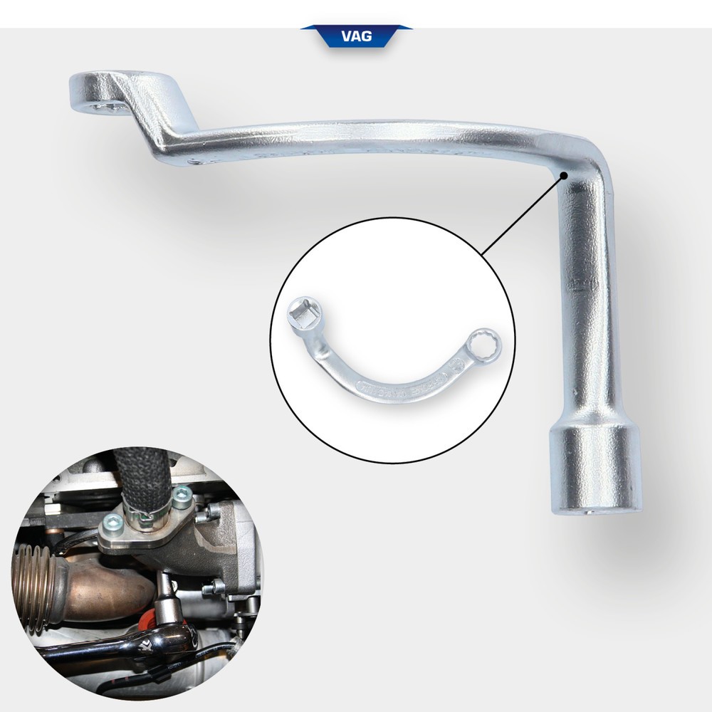 Produktabbildung Nr. 4: BRILLIANT TOOLS Spezial-Schlüssel für Turbolader für VAG, SW 12 mm