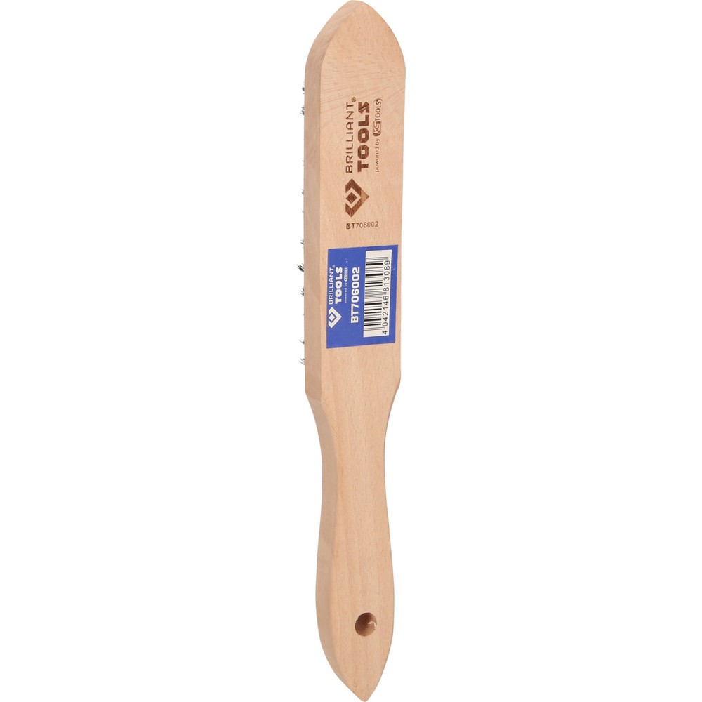 Produktabbildung Nr. 6: BRILLIANT TOOLS Stahl-Handdrahtbürste 4-reihig, 290mm