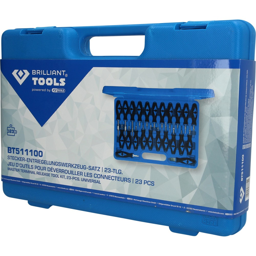 Produktabbildung Nr. 9: BRILLIANT TOOLS Stecker-Entriegelungswerkzeug-Satz, 23-tlg