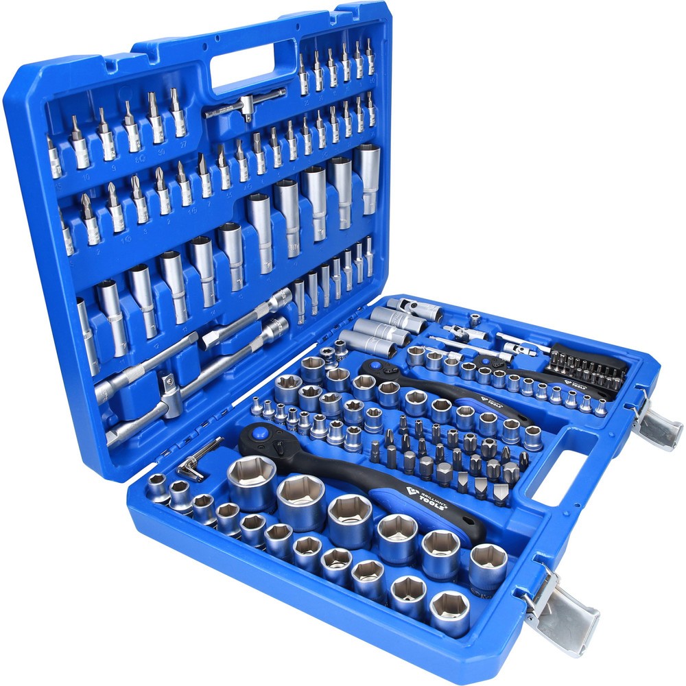 Produktabbildung Nr. 4: BRILLIANT TOOLS Steckschlüssel-Satz, 172-tlg, 1/4", 3/8", 1/2"