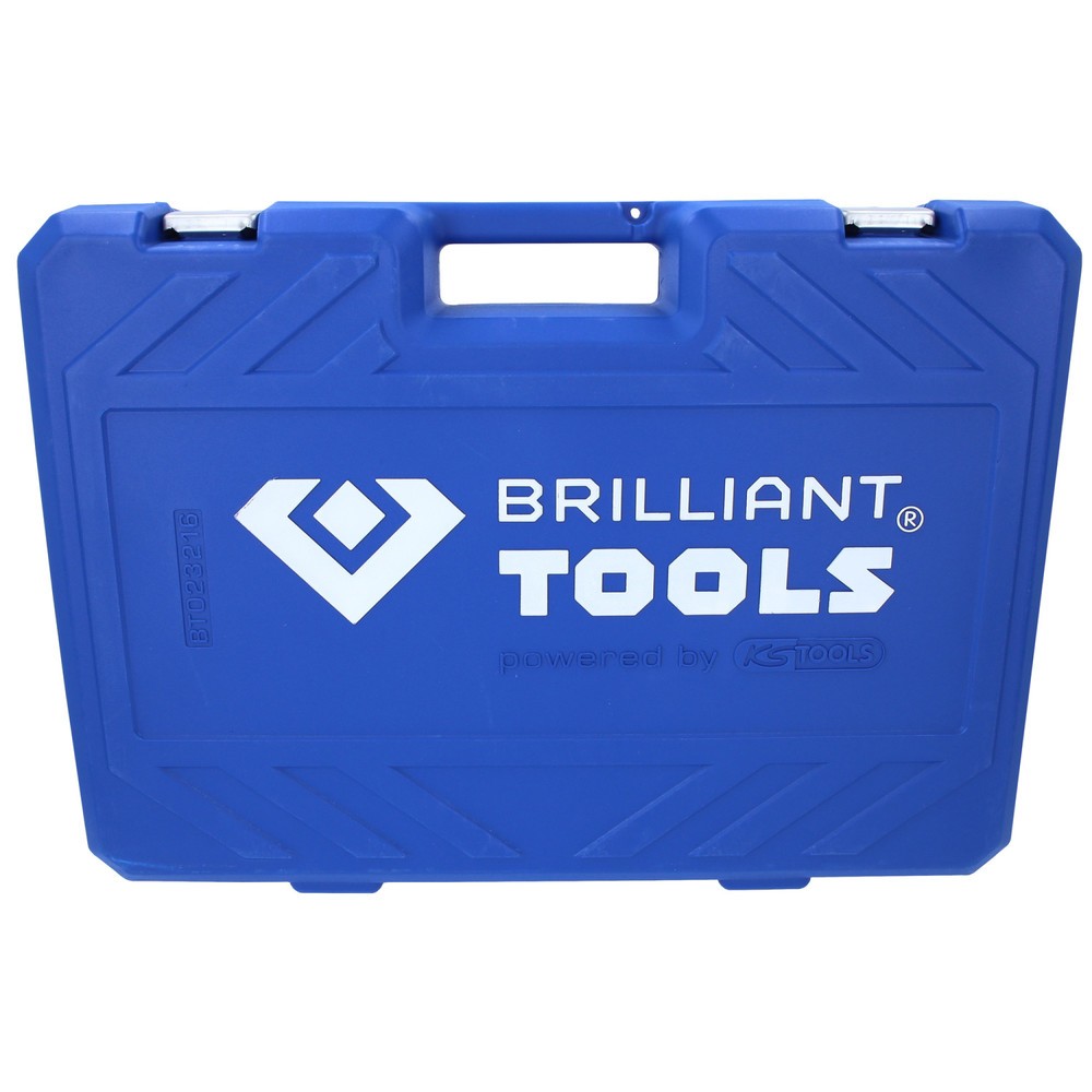 Produktabbildung Nr. 8: BRILLIANT TOOLS Steckschlüssel-Satz, 216-tlg, 1/4", 3/8", 1/2"