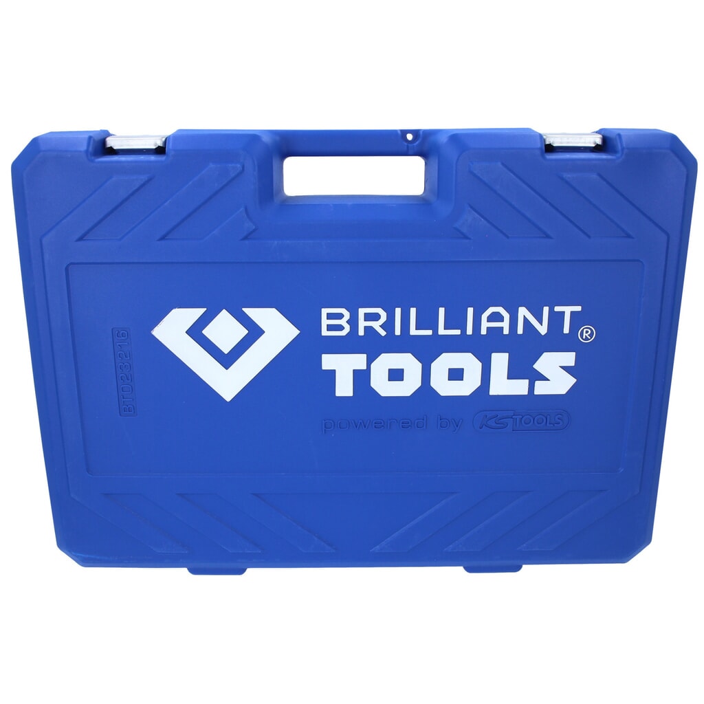 Produktabbildung Nr. 9: BRILLIANT TOOLS Steckschlüssel-Satz, 216-tlg, 1/4", 3/8", 1/2"