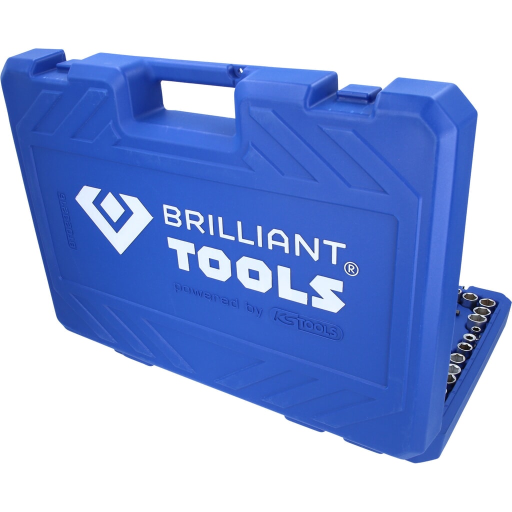 Produktabbildung Nr. 11: BRILLIANT TOOLS Steckschlüssel-Satz, 216-tlg, 1/4", 3/8", 1/2"