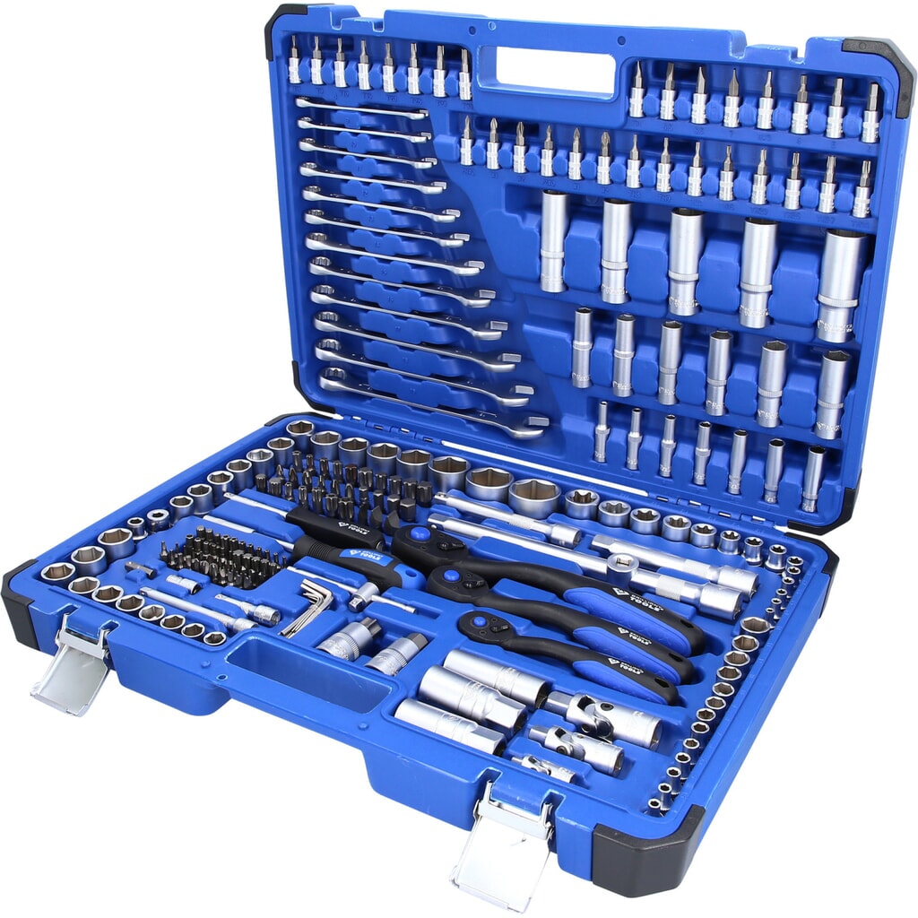 Produktabbildung Nr. 1: BRILLIANT TOOLS Steckschlüssel-Satz, 216-tlg, 1/4", 3/8", 1/2"
