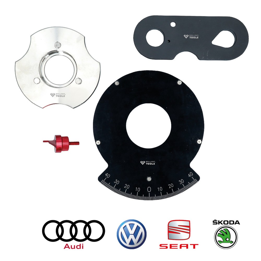 Produktabbildung Nr. 2: BRILLIANT TOOLS Steuerketten-Prüfwerkzeug-Satz, für VAG 1.2, 1.4 TFSi