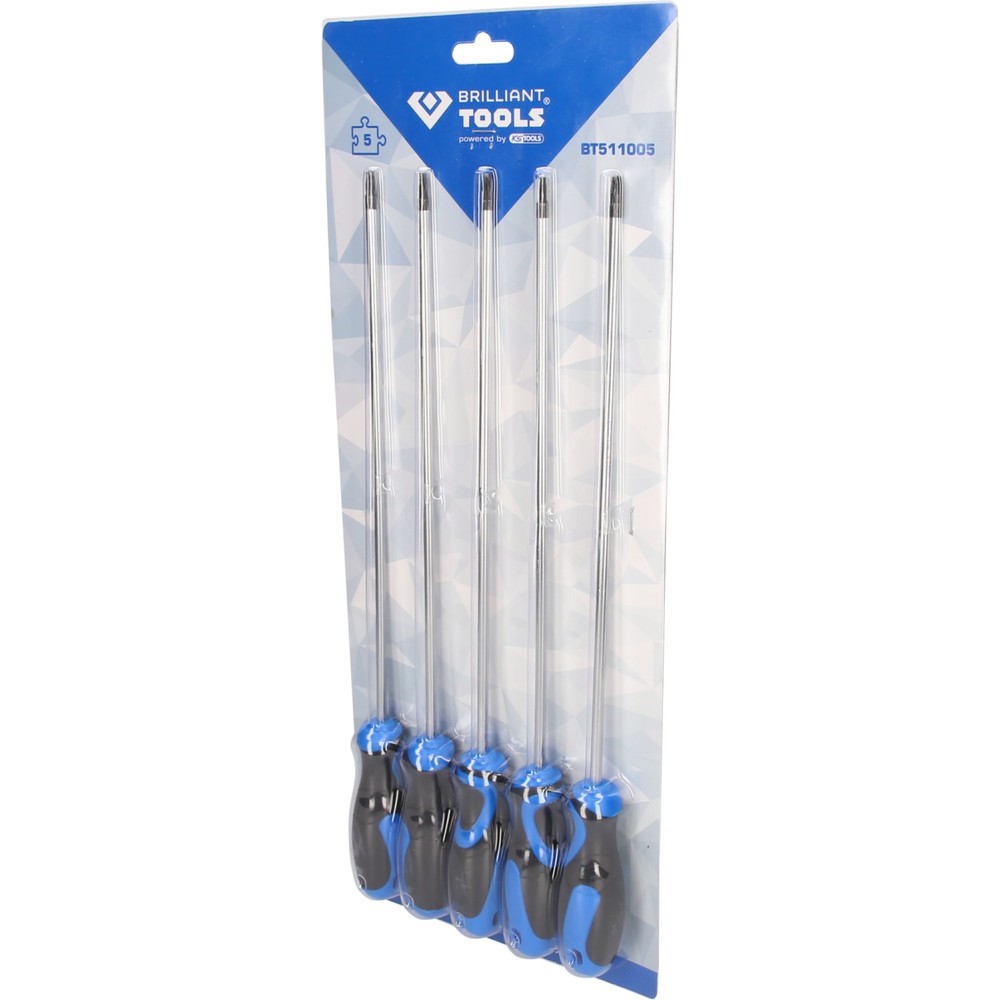 Produktabbildung Nr. 6: BRILLIANT TOOLS Torx-Schraubendreher-Satz, 5-tlg