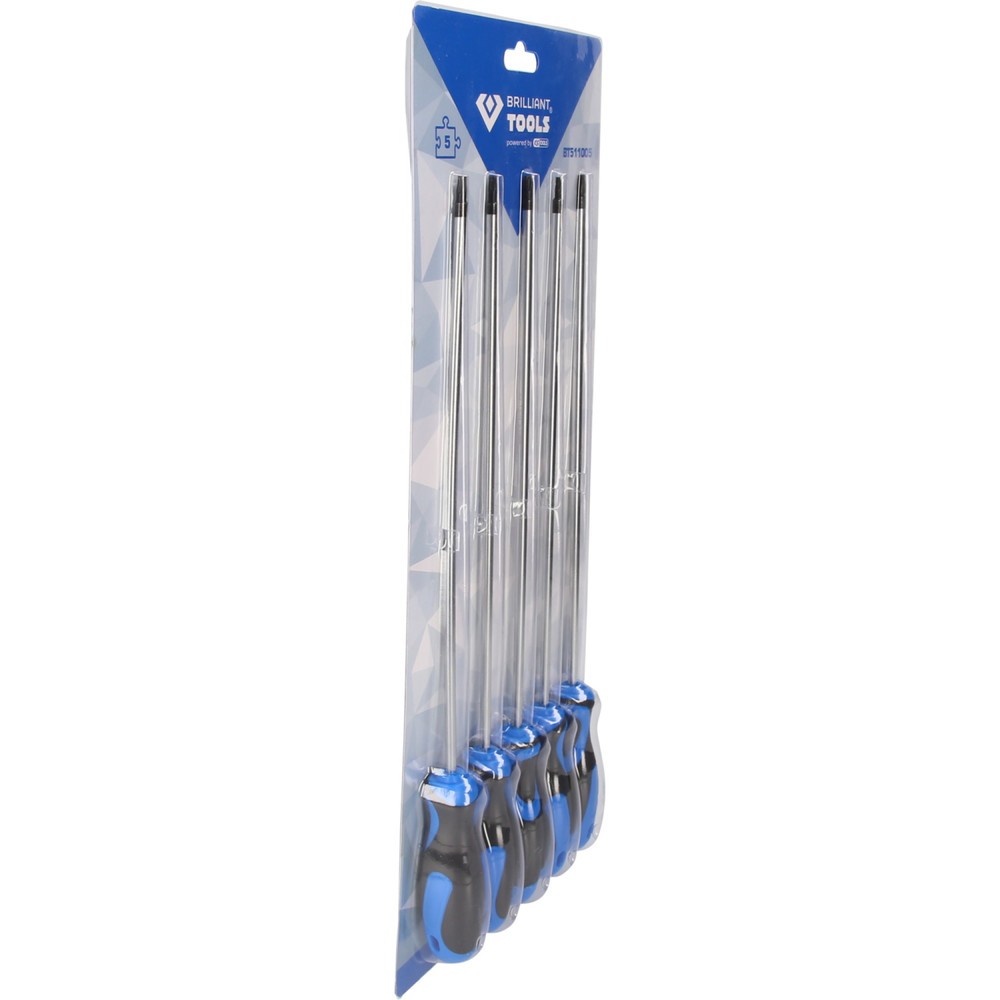 Produktabbildung Nr. 9: BRILLIANT TOOLS Torx-Schraubendreher-Satz, 5-tlg