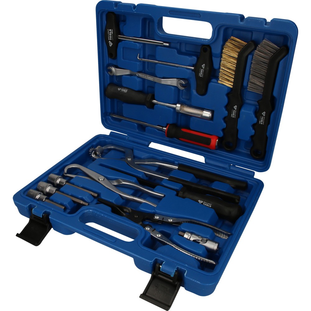BRILLIANT TOOLS Universal-Bremstrommel und Bremsscheiben-Werkzeug-Satz, 15-tlg Produktabbildung: BRILLIANT TOOLS Universal-Bremstrommel und Bremsscheiben-Werkzeug-Satz, 15-tlg