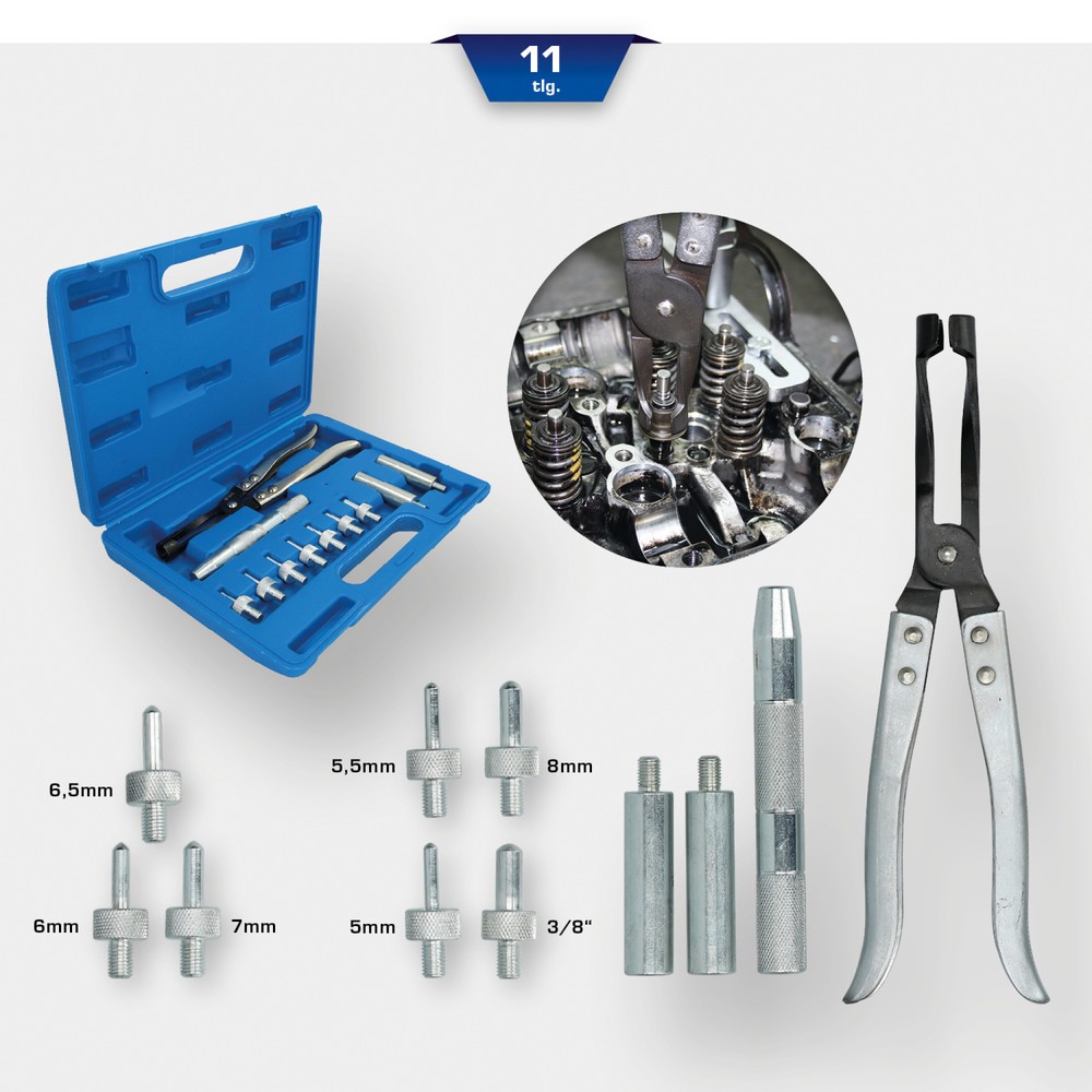 Produktabbildung Nr. 12: BRILLIANT TOOLS Ventilschaftabdichtungs-Montage und Demontage-Satz, 11-tlg