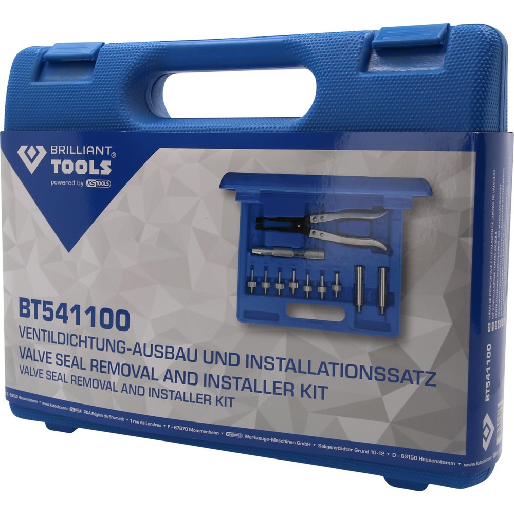 Produktabbildung Nr. 5: BRILLIANT TOOLS Ventilschaftabdichtungs-Montage und Demontage-Satz, 11-tlg