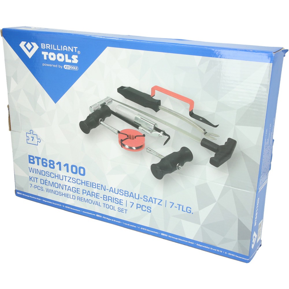 Produktabbildung Nr. 6: BRILLIANT TOOLS Windschutzscheiben-Ausbau-Satz, 7-tlg