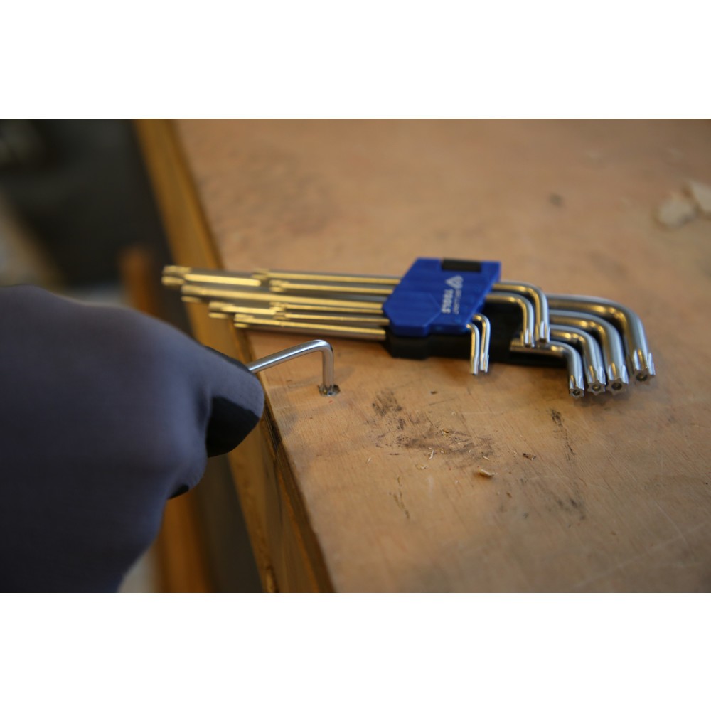 Produktabbildung Nr. 12: BRILLIANT TOOLS Winkelstiftschlüssel-Satz, 9-tlg, Torx-Profil, kurz