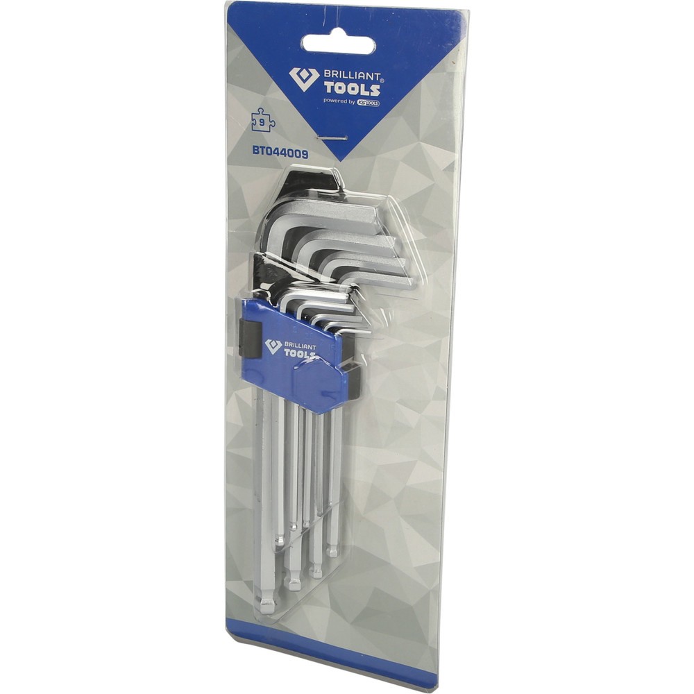 Produktabbildung Nr. 5: BRILLIANT TOOLS Winkelstiftschlüssel-Satz, 9-tlg, Torx-Profil, kurz