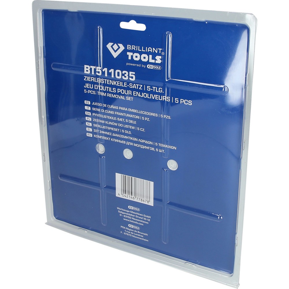 Produktabbildung Nr. 9: BRILLIANT TOOLS Zierleistenkeile-Satz, 5-tlg
