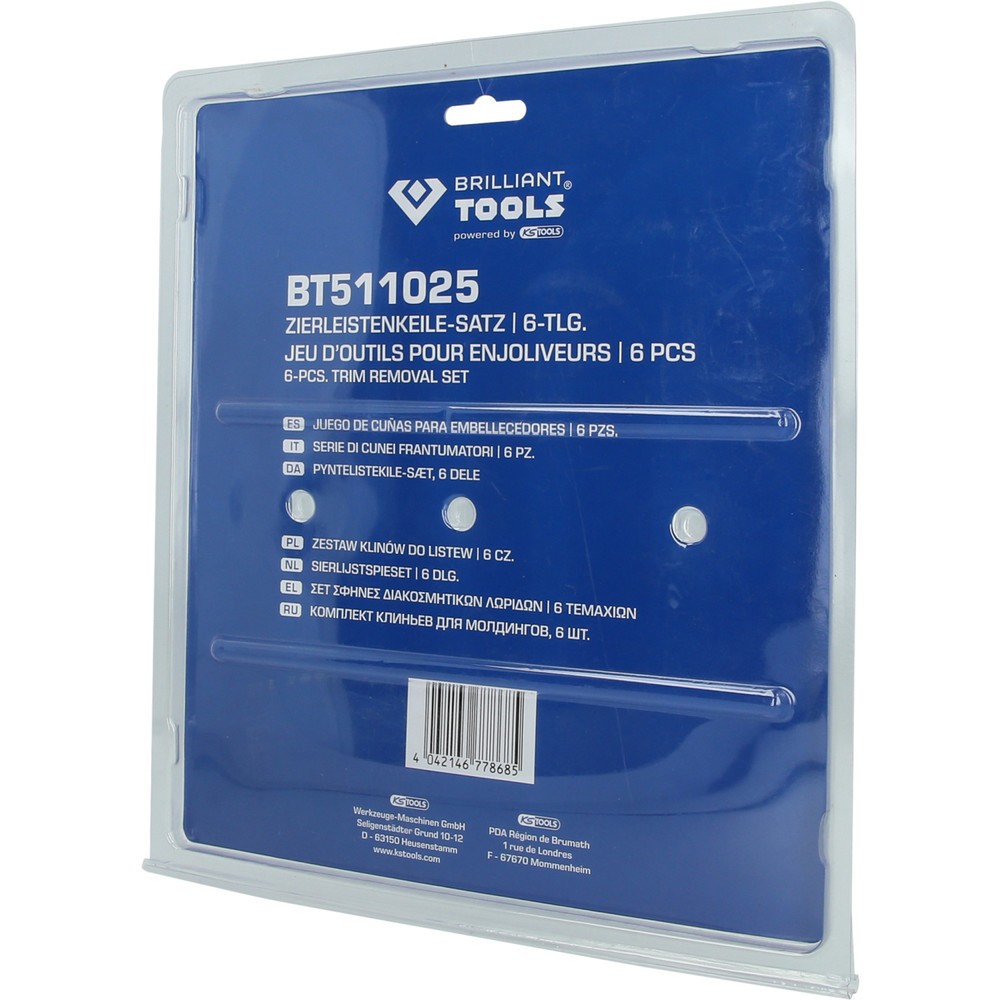 Produktabbildung Nr. 9: BRILLIANT TOOLS Zierleistenkeile-Satz, 6-tlg