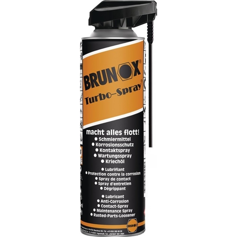 Produktabbildung: BRUNOX Multifunktionsspray Turbo-Spray®, 500 ml, Spraydose Power-Click
