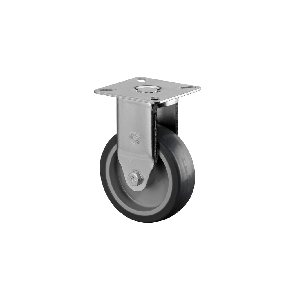 BS ROLLEN Apparaterolle TPE, Bockrolle, Gleitlager, Platte, Ø x Breite 75 x 25 mm, TK 60 kg Produktabbildung: BS ROLLEN Apparaterolle TPE, Bockrolle, Gleitlager, Platte, Ø x Breite 75 x 25 mm, TK 60 kg