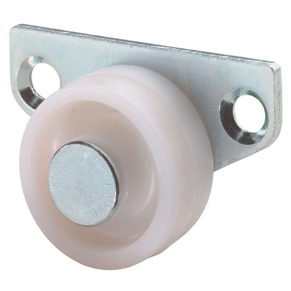 Produktabbildung: BS ROLLEN Bettkastenrolle, Material Rolle Kunststoff, Rad-Ø 30 mm Tragfähigkeit 40 kg, mit Anschraubplatte
