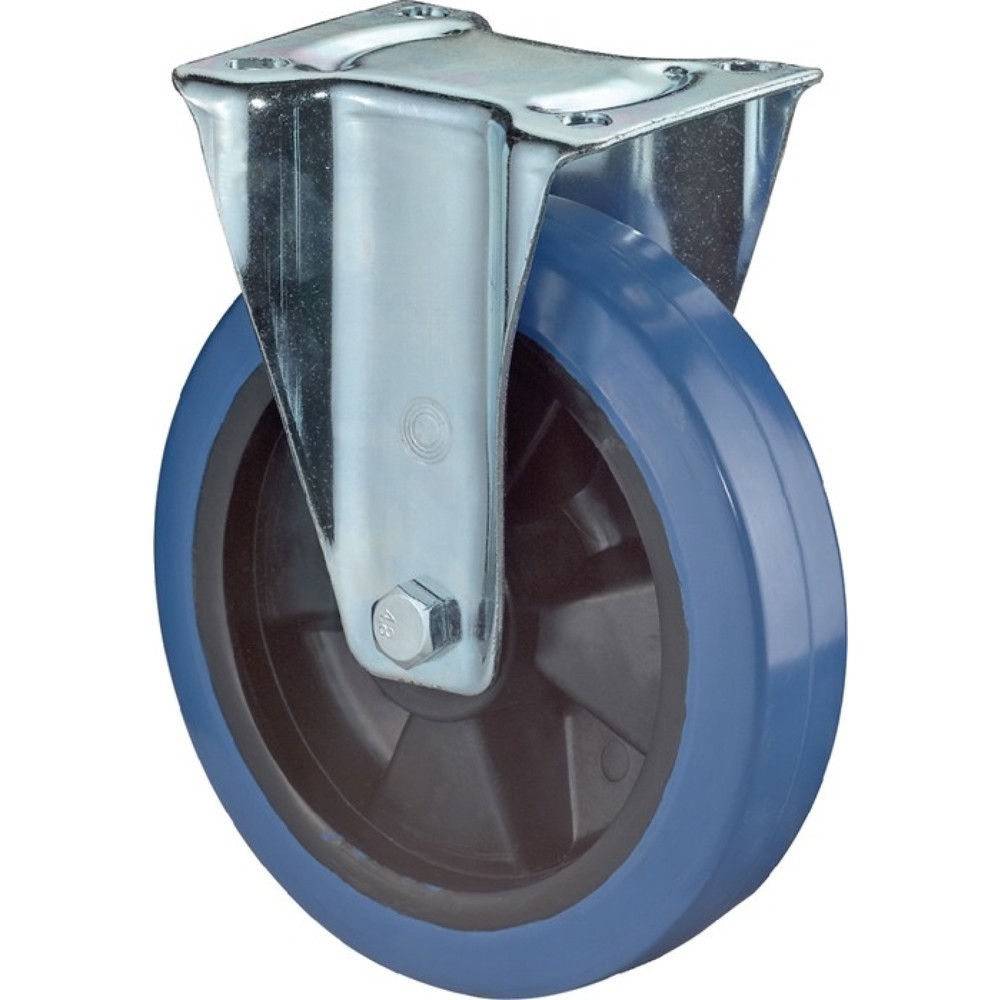 Produktabbildung: BS ROLLEN Bockrolle, Kunststoff, Rad-Ø 100 mm Tragfähigkeit 140 kg, Platte L104xB80 mm