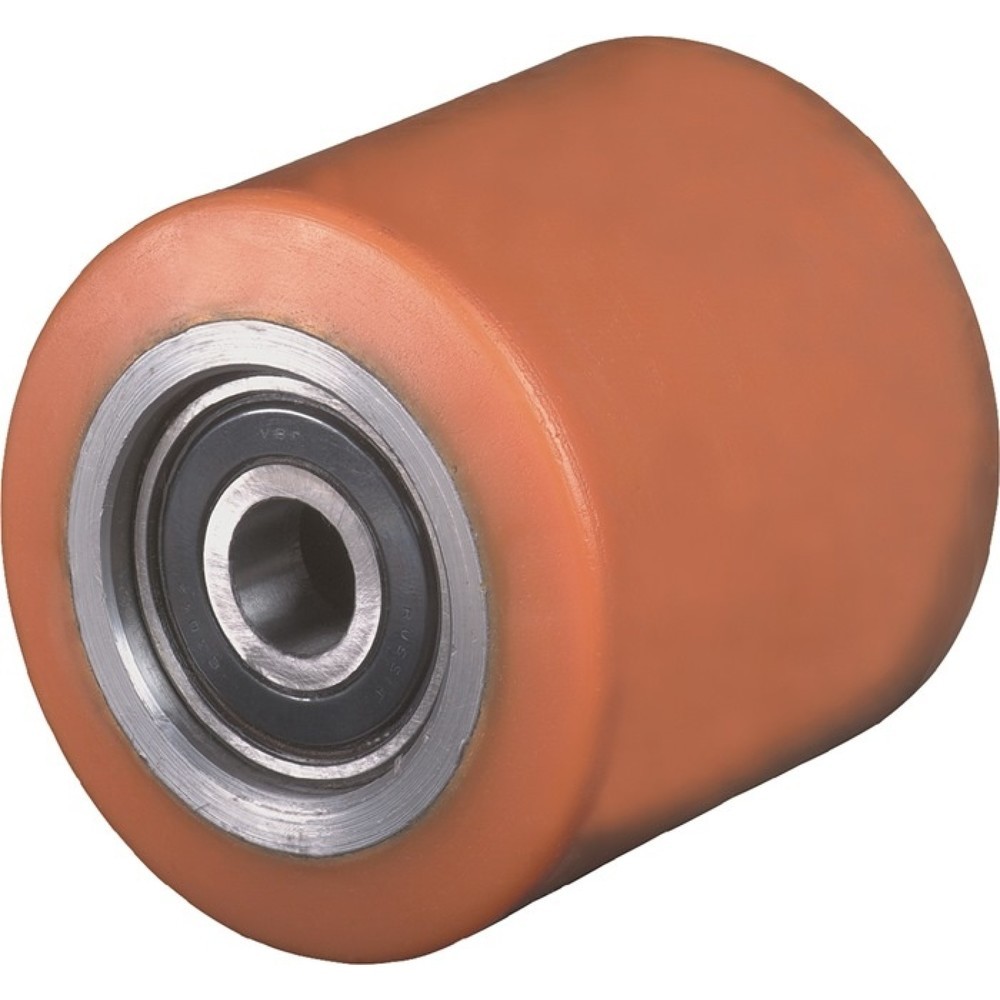 Produktabbildung: BS ROLLEN Gabelrolle, Rad-Ø 75 mm, PUR Naben-L. 75 mm Rad-B. 75 mm