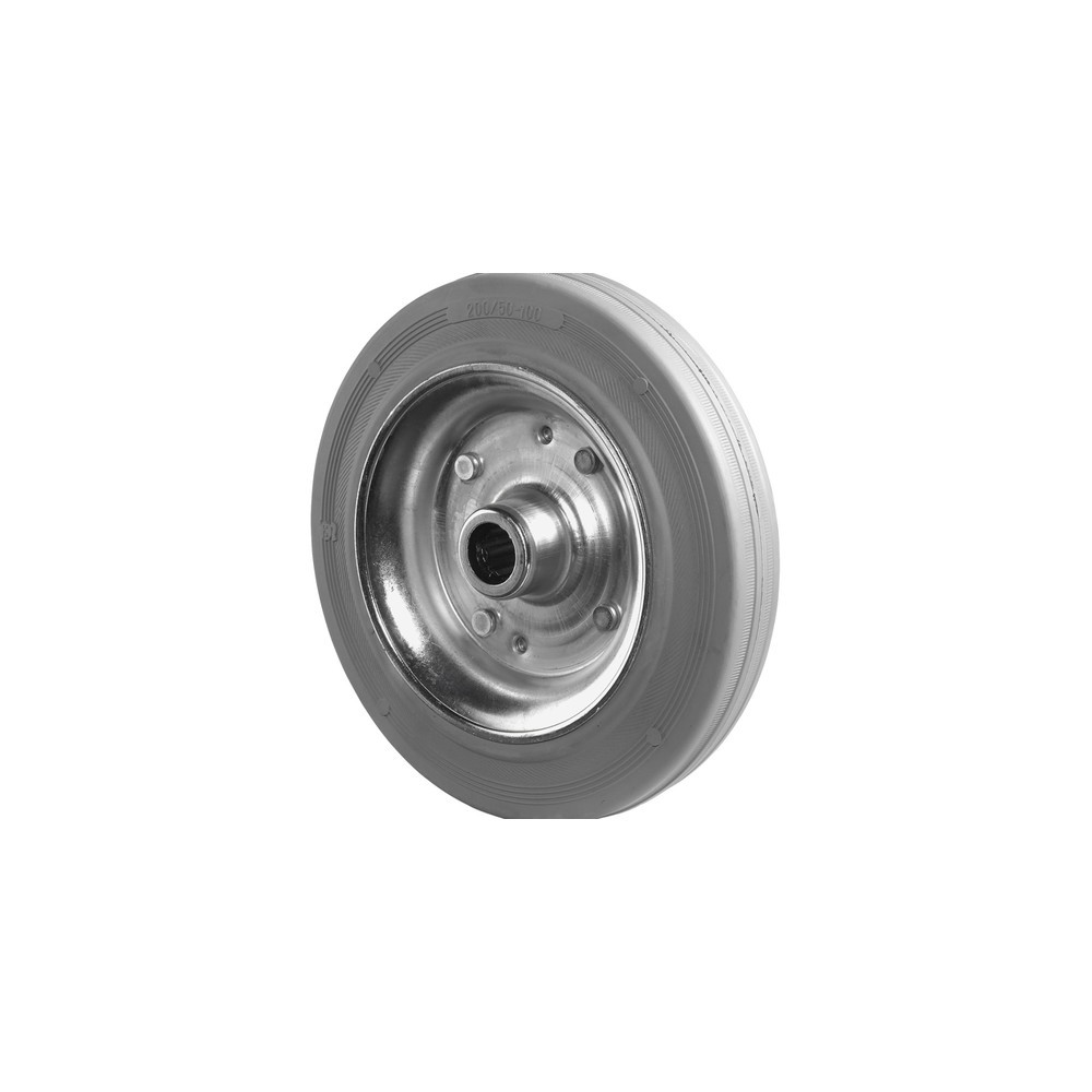 Produktabbildung: BS ROLLEN Gummirad, Rollenlager, Ø x Breite 80 x 26 mm, TK 50 kg
