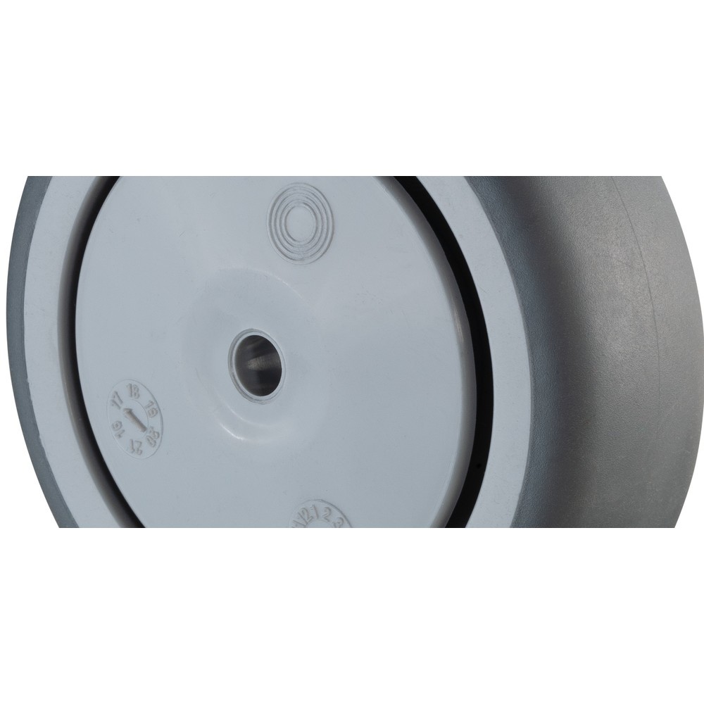 Produktabbildung: BS ROLLEN Gummirad TPE, Kugellager, Ø x Breite 75 x 25 mm, TK 60 kg
