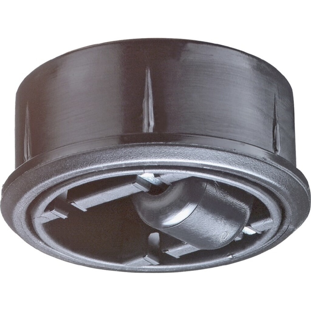 BS ROLLEN Kunststoffglocke, Einpresstiefe 18 mm, Ø 52 mm Tragfähigkeit 50 kg, harte Böden Produktabbildung: BS ROLLEN Kunststoffglocke, Einpresstiefe 18 mm, Ø 52 mm Tragfähigkeit 50 kg, harte Böden