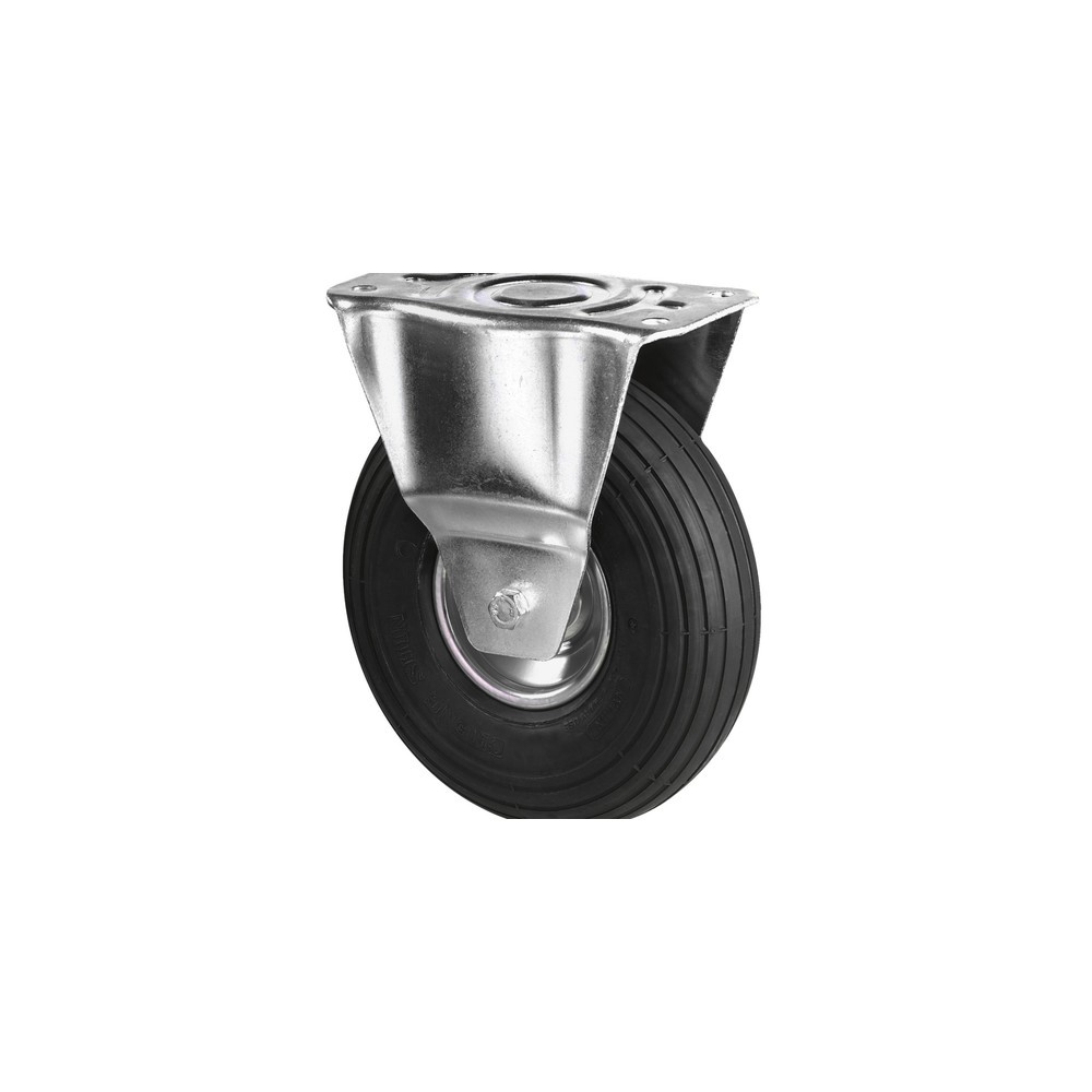 Produktabbildung: BS ROLLEN Luftrad, Bockrolle, Rillenprofil, Rollenlager, Ø x Breite 200 x 50 mm, TK 75 kg