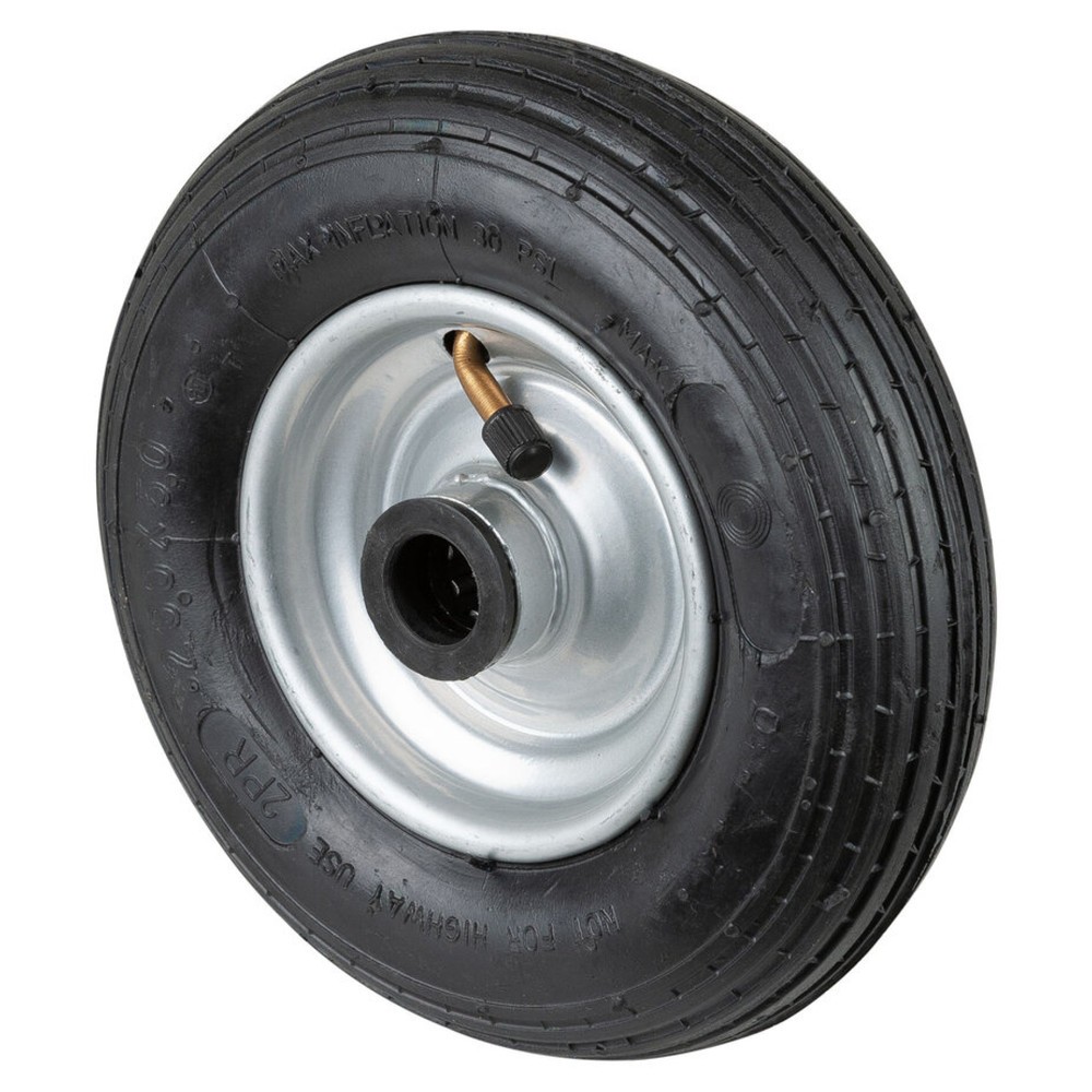 Produktabbildung Nr. 1: BS ROLLEN Luftrad, Rillenprofil, Rollenlager, Ø x Breite 200 x 50 mm, TK 80 kg