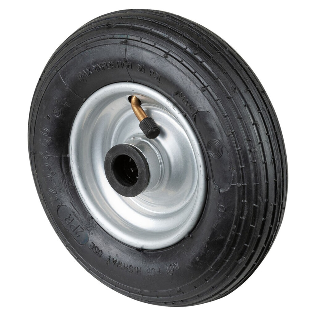 BS ROLLEN Luftrad, Rillenprofil, Rollenlager, Ø x Breite 200 x 50 mm, TK 80 kg Produktabbildung: BS ROLLEN Luftrad, Rillenprofil, Rollenlager, Ø x Breite 200 x 50 mm, TK 80 kg