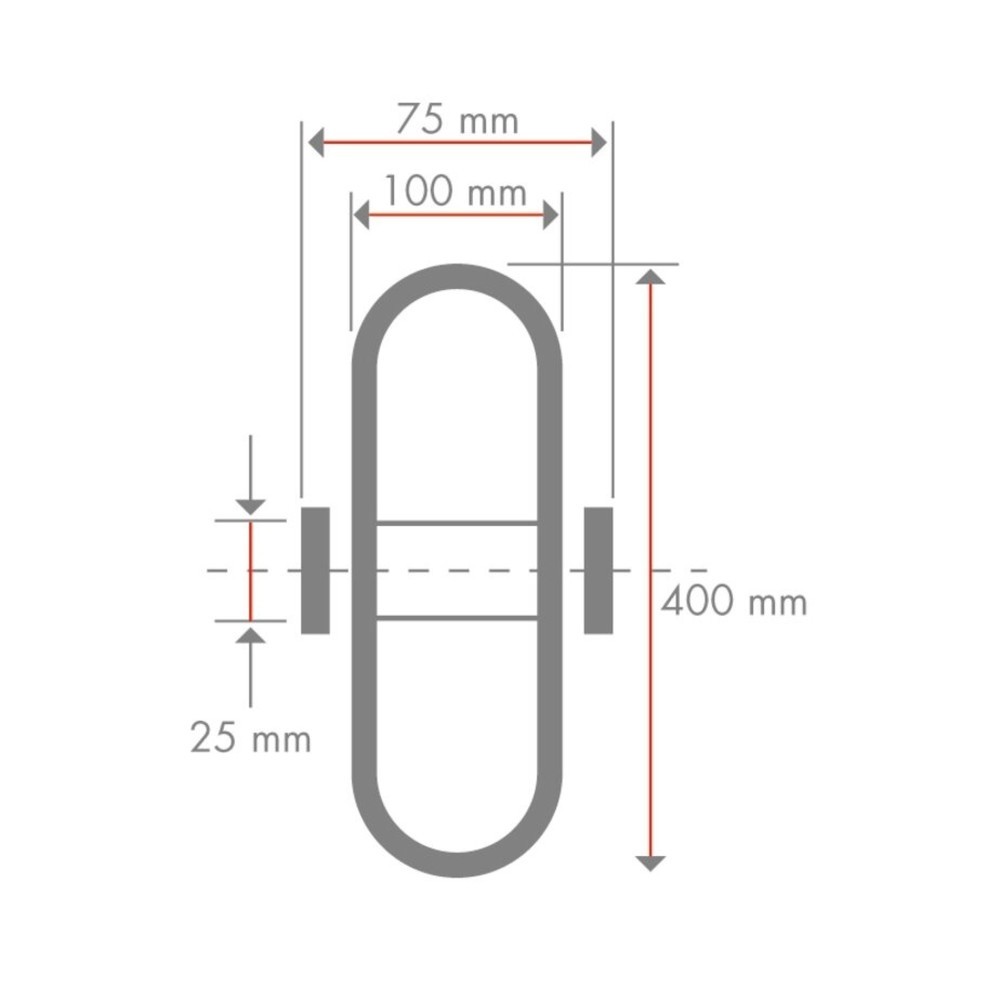 Produktabbildung Nr. 2: BS ROLLEN Luftrad, Rillenprofil, Rollenlager, Ø x Breite 400 x 100 mm, TK 200 kg
