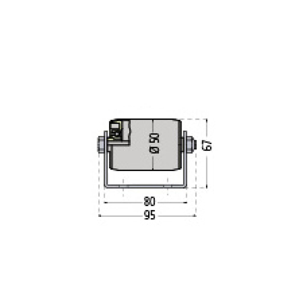 Produktabbildung Nr. 2: BS ROLLEN Paletten-Rollenschiene aus verzinktem Stahlblech, TK pro Rolle 150 kg, Teilung 130 mm
