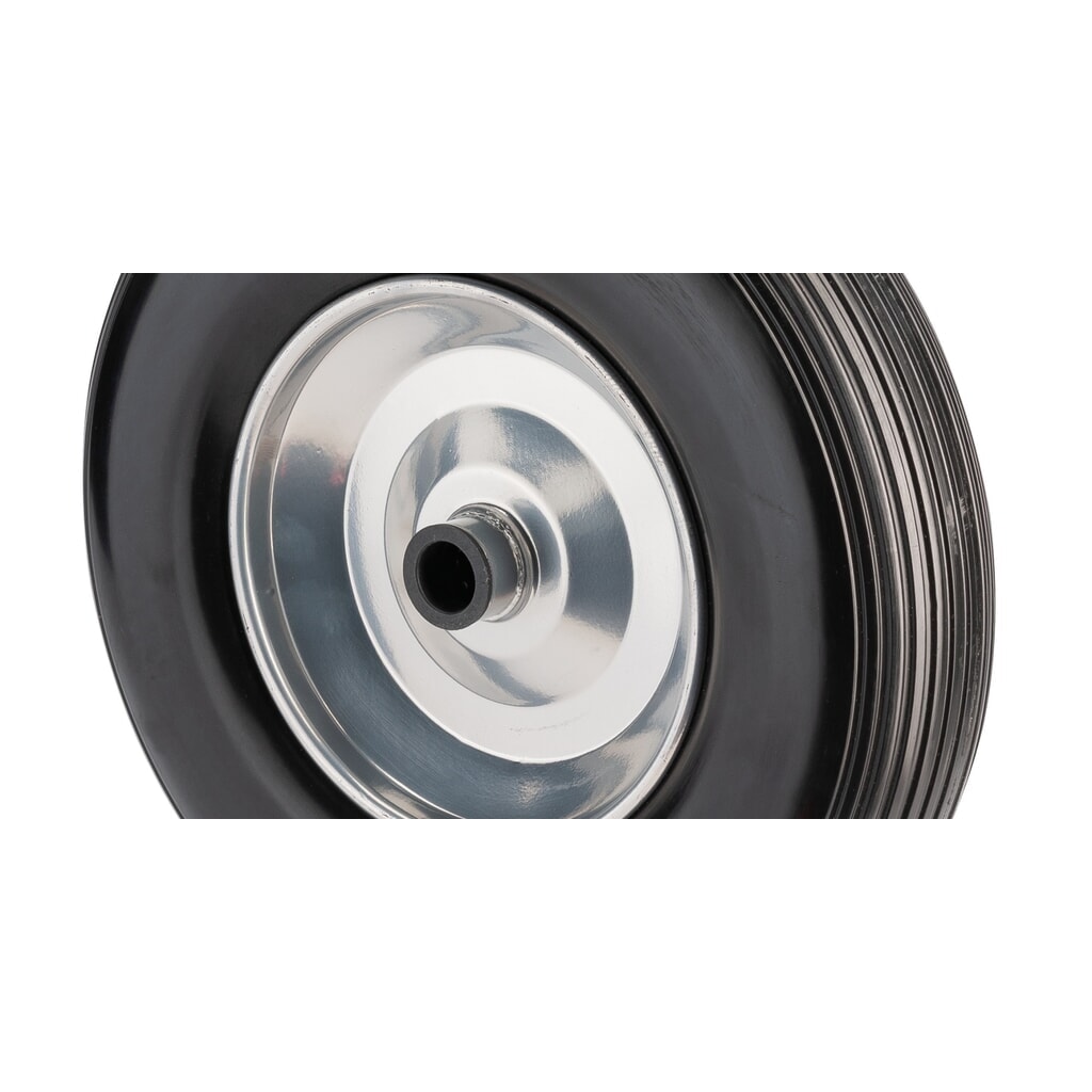 BS ROLLEN Polyurethan-Rad, pannensicher, Rillenprofil, Rollenlager, Ø x Breite 200 x 50 mm, TK 75 kg Produktabbildung: BS ROLLEN Polyurethan-Rad, pannensicher, Rillenprofil, Rollenlager, Ø x Breite 200 x 50 mm, TK 75 kg
