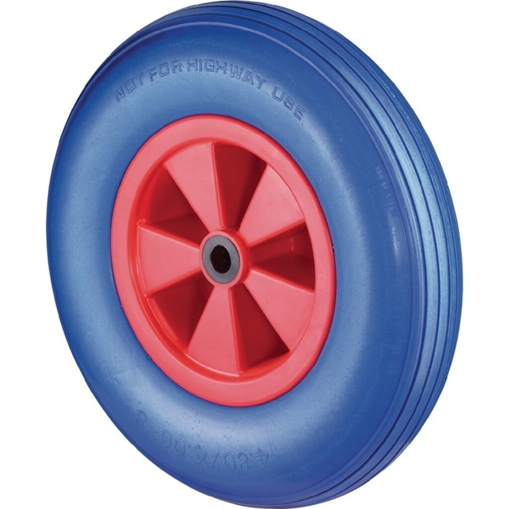 BS ROLLEN Polyurethanrad, pannensicher Kunststoff, Rad-Ø 260 mm Tragfähigkeit 160 kg, Stollen Produktabbildung: BS ROLLEN Polyurethanrad, pannensicher Kunststoff, Rad-Ø 260 mm Tragfähigkeit 160 kg, Stollen