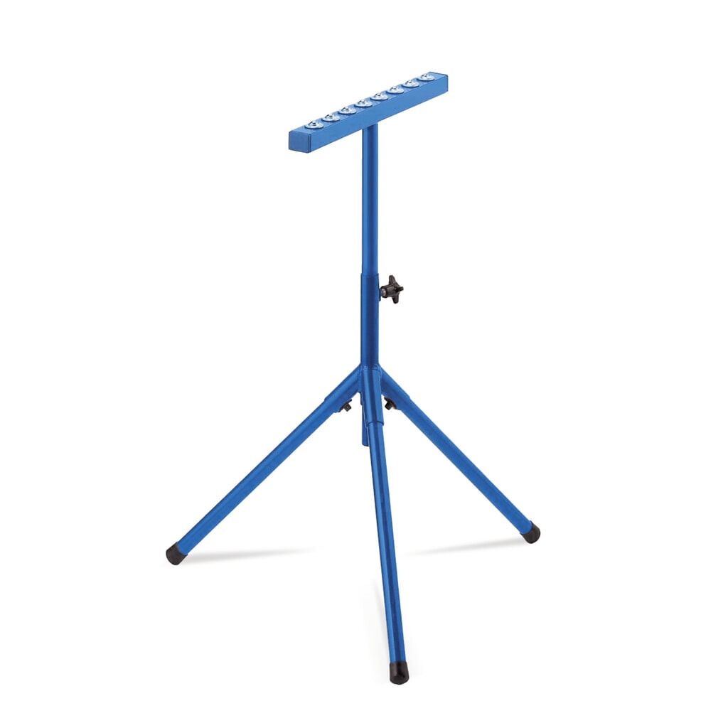 Produktabbildung: BS ROLLEN Rollenbock für Materialzuführungen, mit Kugelleiste, Höhe 630-1.100 mm