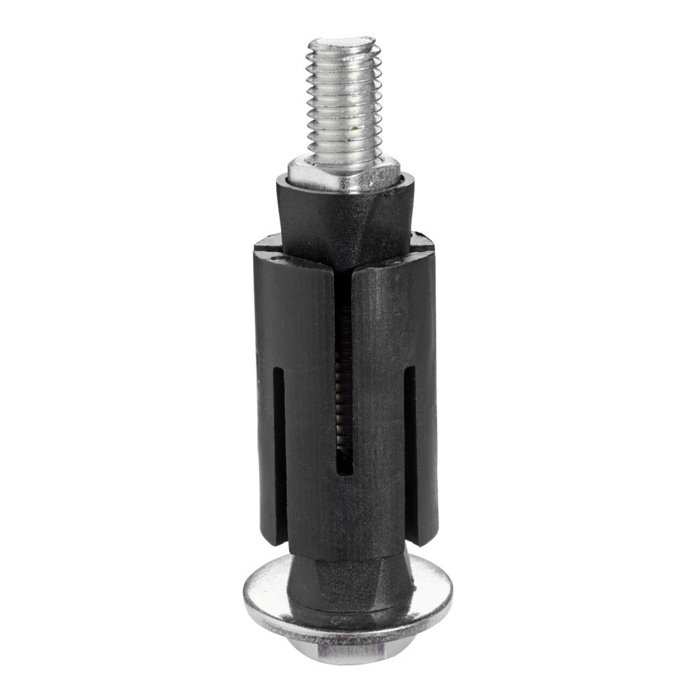 Produktabbildung Nr. 1: BS ROLLEN Spreizbefestigung für Apparaterolle TPE mit Rückenloch, Rundrohr, Spannbereich 21,5 - 24,0 mm, inkl. Einschlaghülse 20,0 x 37,8 x 37,8 mm