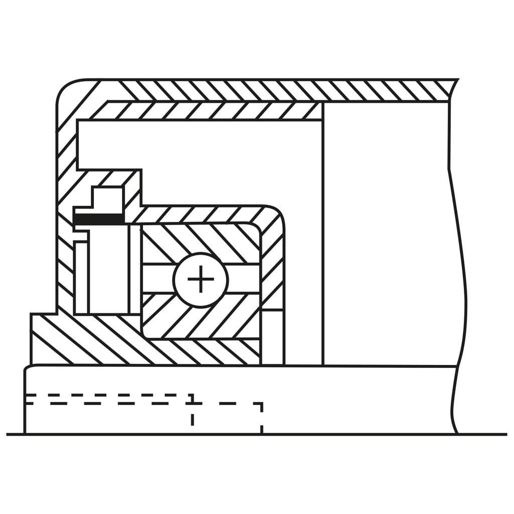 Produktabbildung Nr. 3: BS ROLLEN Tragrolle für Rollenbahnen, Kunststoff, Außengewinde, Ø 50 mm, Länge 200 mm, TK 100 kg