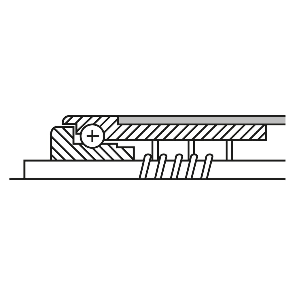 BS ROLLEN Tragrolle für Rollenbahnen, Kunststoff, Federachse, Ø 30 mm, Länge 200 mm, TK 10 kg Produktabbildung Nr. 3: BS ROLLEN Tragrolle für Rollenbahnen, Kunststoff, Federachse, Ø 30 mm, Länge 200 mm, TK 10 kg