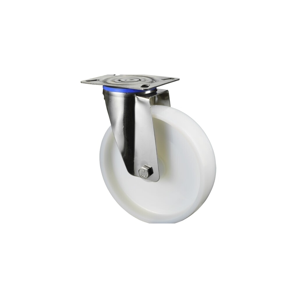 BS ROLLEN Transportrolle Kunststoff, Lenkrolle, Gleitlager, Platte, Ø x Breite 80 x 30 mm, TK 100 kg Produktabbildung: BS ROLLEN Transportrolle Kunststoff, Lenkrolle, Gleitlager, Platte, Ø x Breite 80 x 30 mm, TK 100 kg
