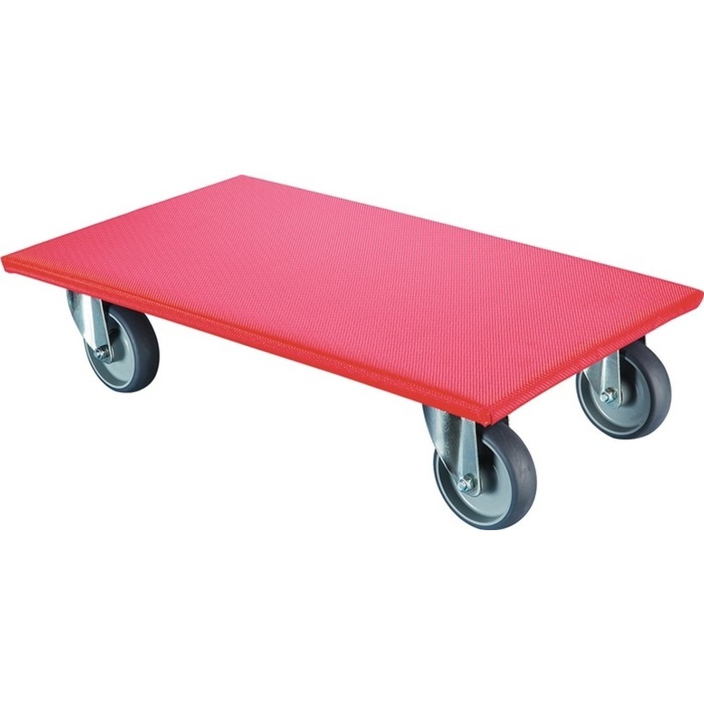 Produktabbildung: BS ROLLEN Transportroller, L600 mm B350 mm, Rad-Ø 100 mm 330 kg, thermoplastisch Rutschschutzbelag