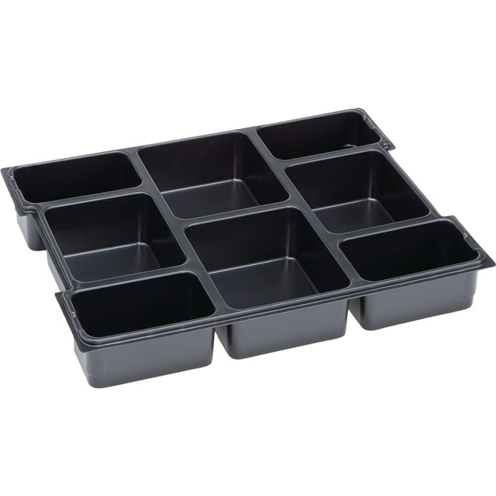 Produktabbildung: BS SYSTEMS Kleinteileeinsatz L-BOXX® LB 102, B404xT312xH61mm Polystyrol, mit 8 Mulden