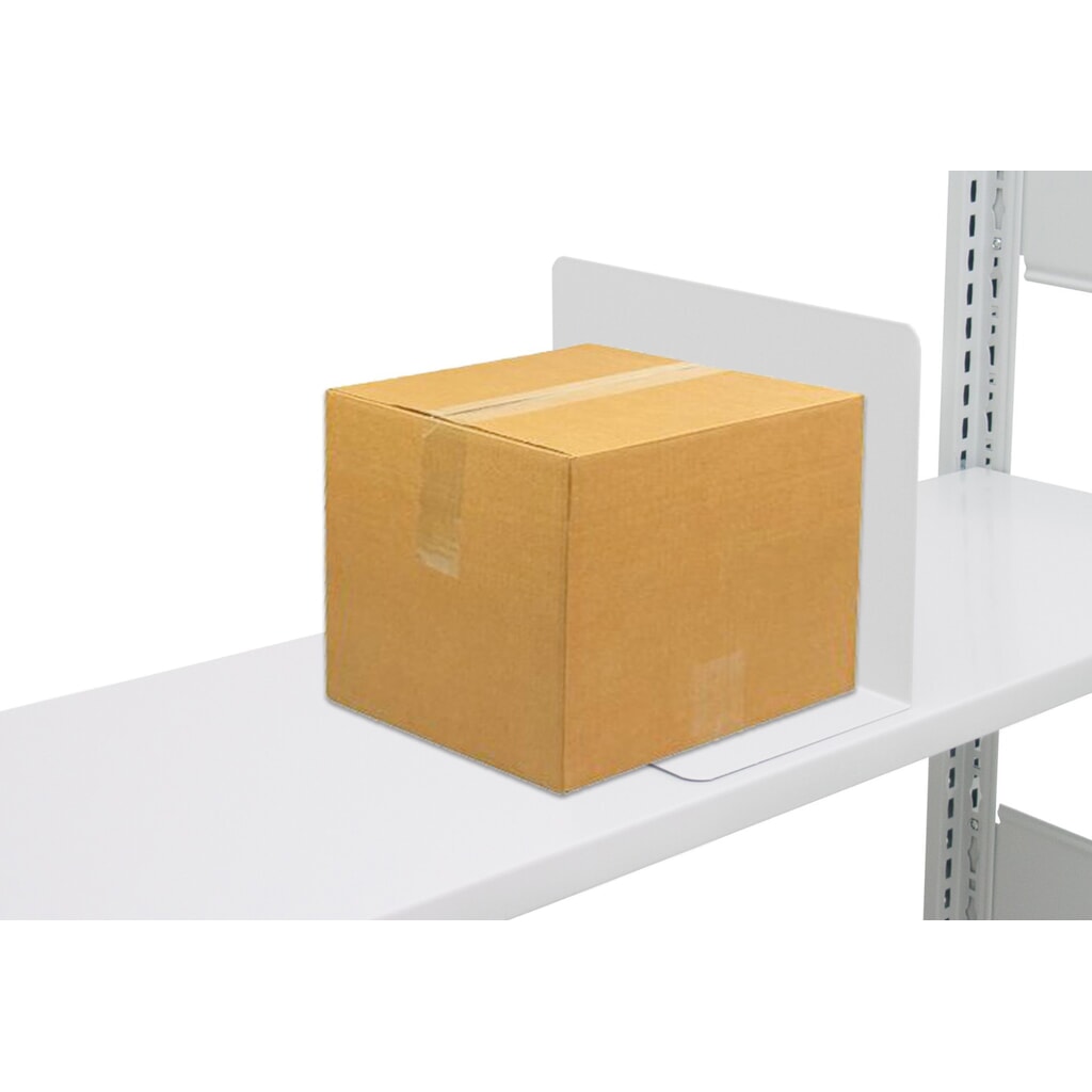 Produktabbildung Nr. 2: Buchstütze für SCHULTE Fachbodenregal, lichtgrau, HxT 200 x 300  mm