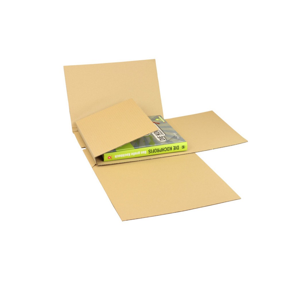 Produktabbildung: Buchverpackung Drehfix, 330 x 260 x 10 - 115 mm