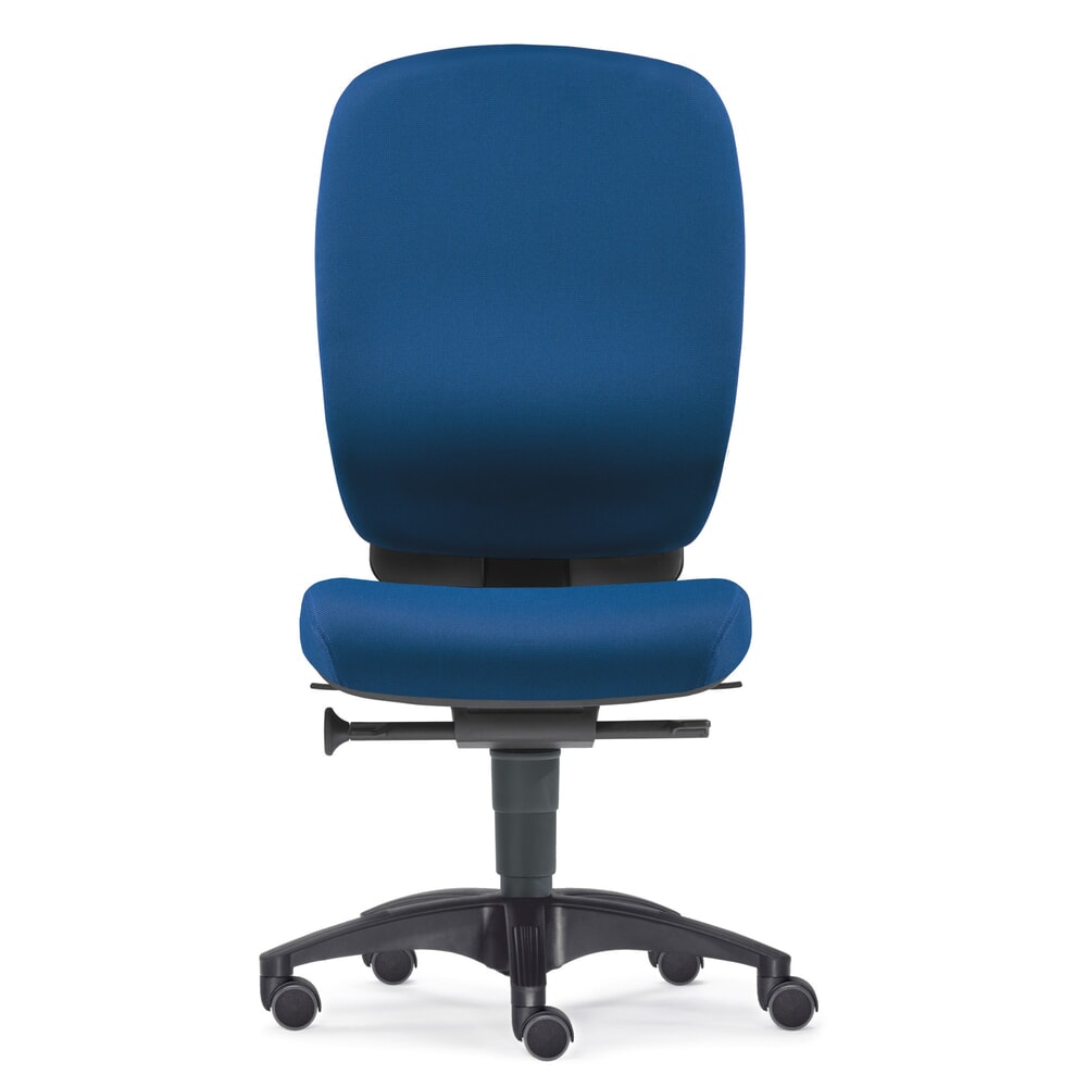 Produktabbildung Nr. 1: Bürodrehstuhl PROFI, DIN-Bandscheibensitz, blau