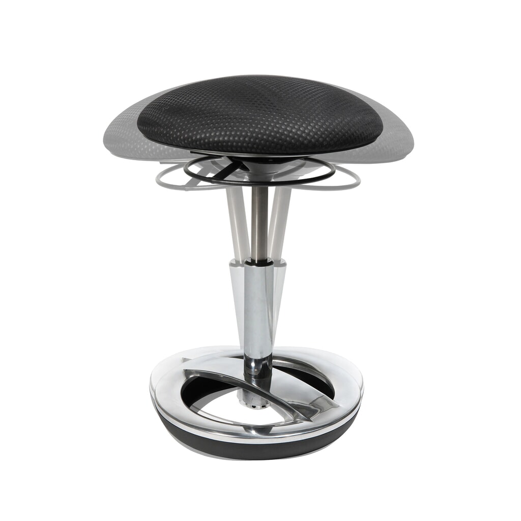 Topstar® Ergonomischer Hocker Sitness®, Sitzhöhe 44-57 cm, schwarz Produktabbildung Nr. 2: Topstar® Ergonomischer Hocker Sitness®, Sitzhöhe 44-57 cm, schwarz