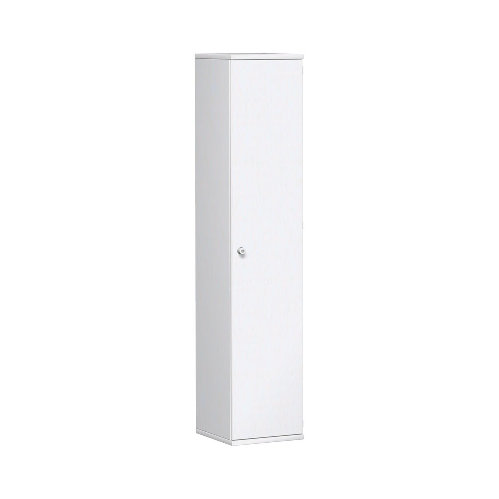 Produktabbildung: Geramöbel Büroschrank Profi, 5 OH, Breite 400 mm, Tür rechts, weiß